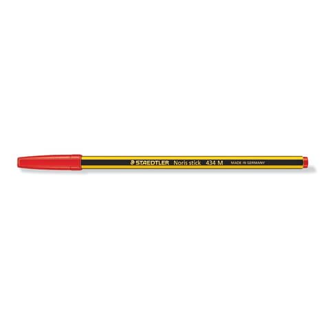 Penna a sfera Staedtler Noris Stick M 1 mm – tratto 0,35 mm rosso conf. da 20 – 434 02