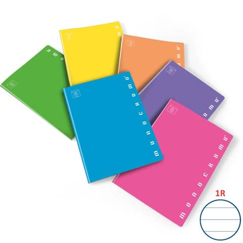 Maxi quaderno Pigna Monocromo Fluo A4 – 80 g/m² – 42 ff – 1R – assortiti – 02267921R