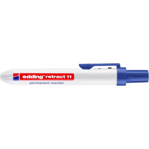 Marcatore permanente edding Retract 11 punta conica 1,5-3 mm blu E-11 003