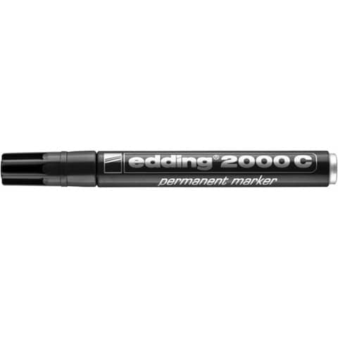 Marcatore permanente edding 2000 C punta tonda 1,5-3 mm nero – E-2000C 001