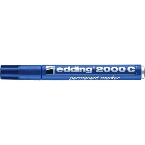 Marcatore permanente edding 2000 C punta tonda 1,5-3 mm blu – E-2000C 003