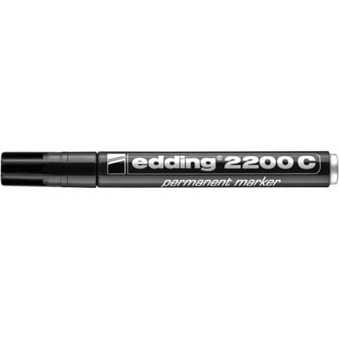 Marcatore permanente edding 2200 C punta scalpello 1-5 mm nero E-2200C 001