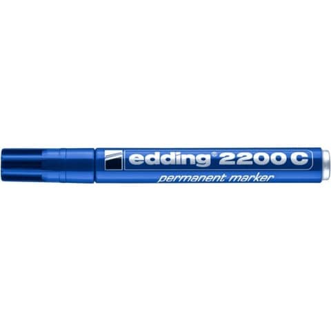 Marcatore permanente edding 2200 C punta scalpello 1-5 mm blu E-2200C 003