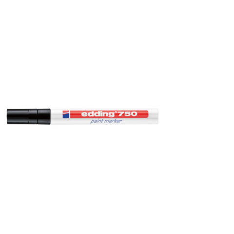 Marcatore a vernice edding 750 punta conica 2-4 mm nero E-750 001