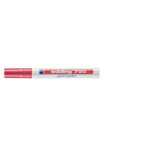 Marcatore a vernice edding 750 punta conica 2-4 mm rosso E-750 002