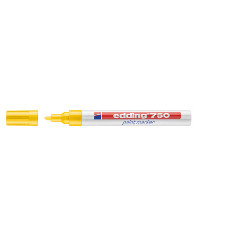 Marcatore a vernice edding 750 punta conica 2-4 mm giallo E-750 005