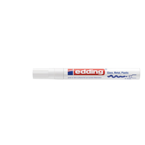 Marcatore a vernice edding 750 punta conica 2-4 mm bianco E-750 049