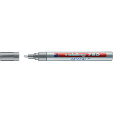 Marcatore a vernice edding 750 punta conica 2-4 mm argento E-750 054