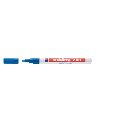 Marcatore a vernice edding 751 punta conica 1-2 mm blu E-751 003