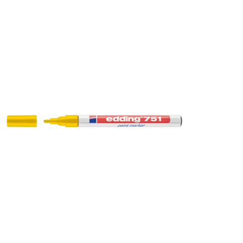 Marcatore a vernice edding 751 punta conica 1-2 mm giallo E-751 005