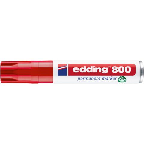 Marcatore permanente edding 800 punta scalpello 4-12 mm rosso E-800 002