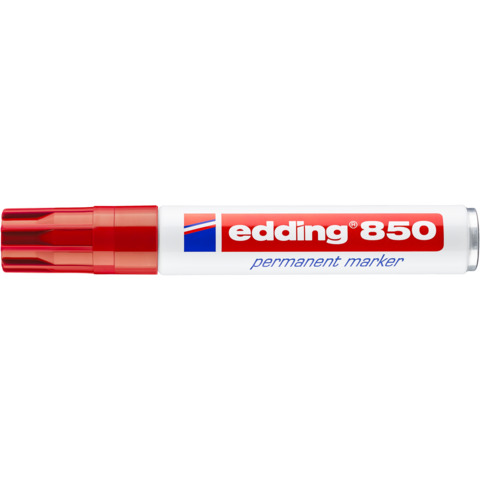 Marcatore permanente edding 850 punta scalpello 5-15 mm rosso E-850 002