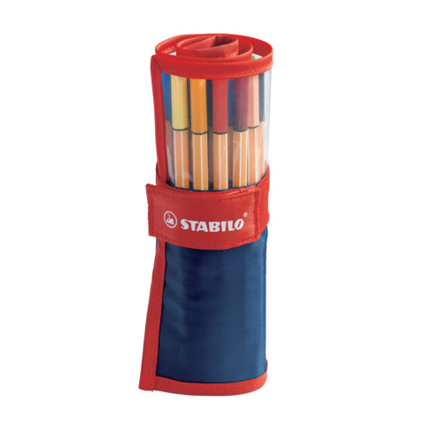Fineliner Stabilo Point 88 0,4 mm assortiti rotolo da 25 – 8825-021