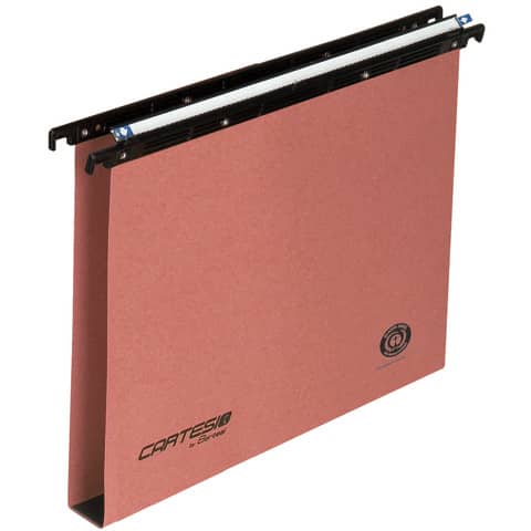 Cartelle sospese per cassetti CARTESIO 39 cm. fondo U3 arancio Conf. 50 pezzi – 100/395 3-B2