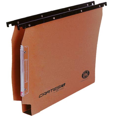 Cartelle sospese laterali per armadi CARTESIO 33 cm fondo U 3 cm arancio Conf. 50 pezzi – 114 F BETA 3 – B2