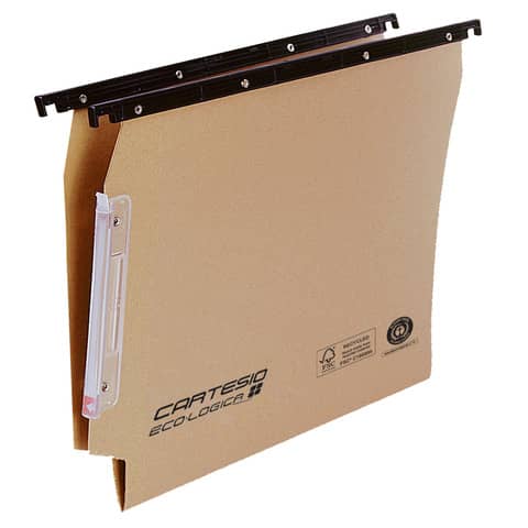 Cartelle sospese laterali per armadi CARTESIO ECO 33 cm fondo V avana Conf. 25 pezzi – 114 F BETA – A1