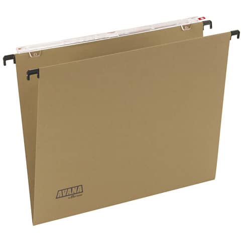 Cartelle sospese orizzontali per cassetti AVANA 33 cm fondo a V avana Conf. 50 pezzi – 060/330 Beta -B1