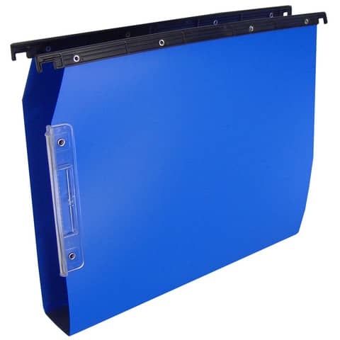 Cartelle sospese laterali per armadi CARTESIO PP 33 cm fondo a U 3 cm blu – Conf. 25 pezzi – 514 M Beta 3 -A3
