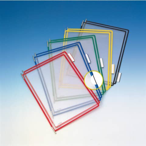 Buste per leggio Tarifold® T-Technic A4 assortiti – PVC bordo rinforzato Conf. 10 pezzi – B114009