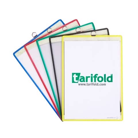 Buste portavvisi Tarifold® T-Technic – con gancio A4 assortito conf. 5 buste – B154509