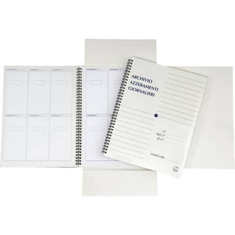 Cartellina 4Mat A4 in bindakote per azzeramenti fiscali 250 g/m² bianco 3940