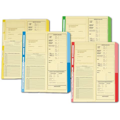 Cartelline a 2 lembi 4Pro dichiarazione dei redditi A4 cellulosa 225 g/m² dorso 2 cm verde conf. da 50 pezzi – 4175 03