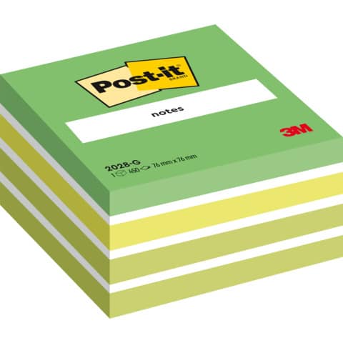 Foglietti riposizionabili Post-it® Notes Cubo Neon 76×76 mm assortiti 450 ff 2028-G