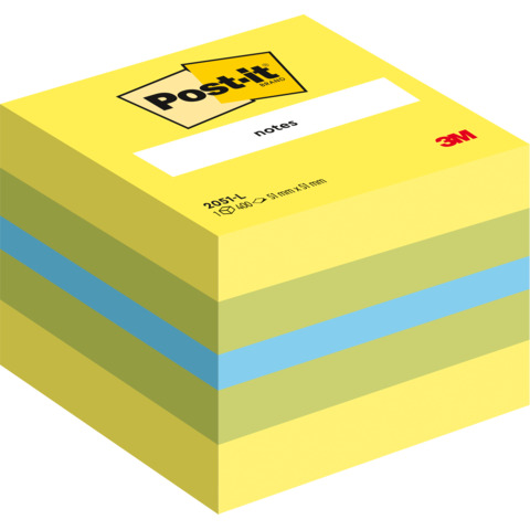 Foglietti riposizionabili colorati Post-it® Notes Minicubo 51×51 mm assortiti – 400 ff – 2051-L