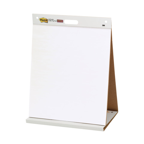 Lavagna da tavolo Post-it® Super Sticky 58,4 cm x 50,8 cm bianco 1 blocco da 20 fogli – 563R