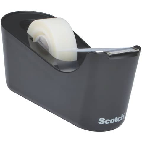 Dispenser per nastro adesivo Scotch® Magic™ Classic nero + 1 rotolo 19 mm x 33 m – C18-B Black
