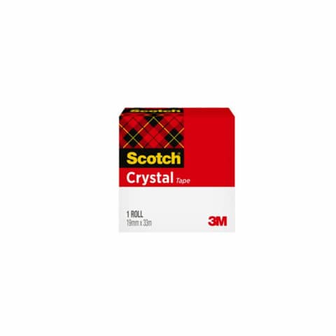 Nastro adesivo Scotch® Crystal 600 19 mm x 33 m supertrasparente – 600-1933