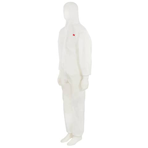 Tuta da lavoro di protezione 3M colore bianco con pannello posteriore verde bianco-verde 2XL – 4520 2XL