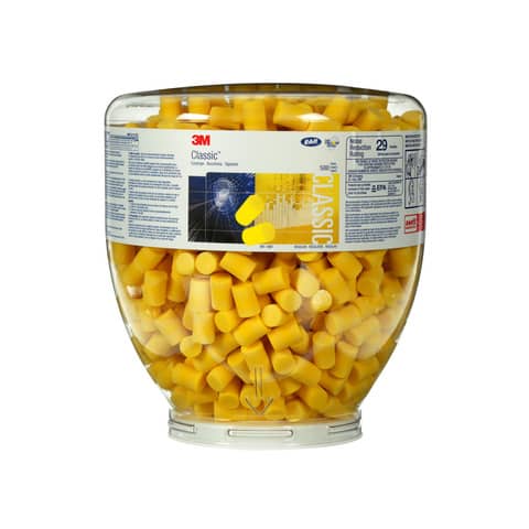 Inserti auricolari 3M affusolati E-A-R™ Classic giallo boccione da 500 paia – PD-01-001