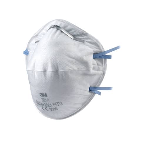 Respiratore per carteggiatura a mano 3M serie 8000 Classic FFP2 senza valvola – Conf. 20 pezzi – 8810