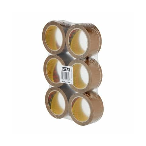 Nastro adesivo da imballo Scotch® 309 cuoio universale e silenzioso 50 mm X 60 m marrone  Conf. 6 pezzi – 309 AV