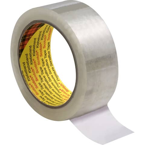 Nastro da imballo Scotch® 309 universale e silenzioso 50 mm x 60 m trasparente Conf. 6 pezzi – 309 TX