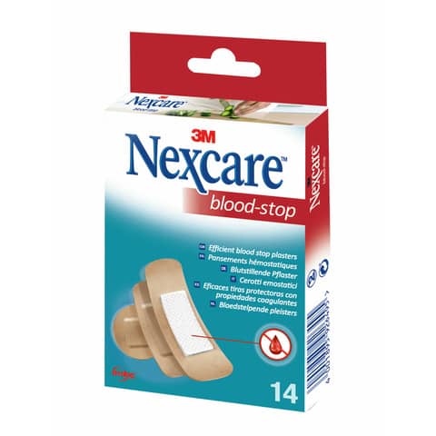 Cerotti Nexcare Blood Stop assortiti in 3 misure assortiti Conf. 14 cerotti – 7100301431