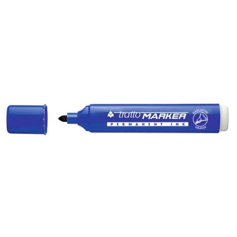 Marcatore permanente TRATTO Marker punta tonda 4,7 mm blu F841101