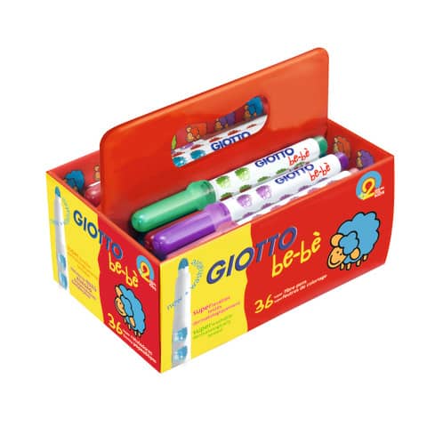 Superpennarelli GIOTTO be-bè punta super resistente 5 mm assortiti Schoolpack da 36 – F461200
