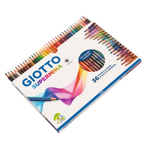Matite colorate GIOTTO Supermina assortiti astuccio da 36 – F235900