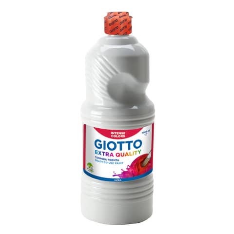 Tempera a base d’acqua GIOTTO Extra Quality flacone 1 lt bianco F533401