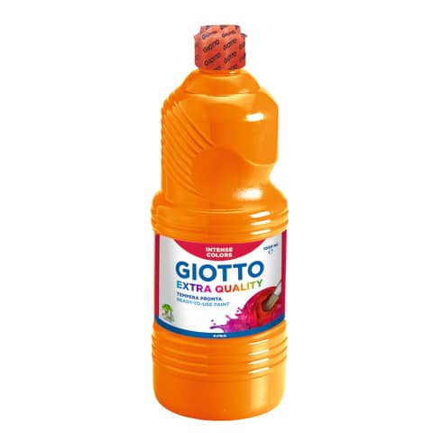 Tempera a base d’acqua GIOTTO Extra Quality flacone 1 lt arancione F53340500