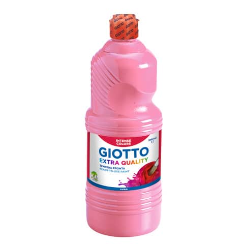 Tempera a base d’acqua GIOTTO Extra Quality flacone 1 lt rosa F533406