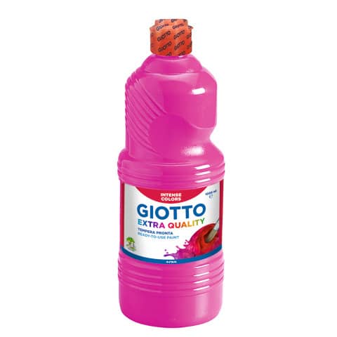 Tempera a base d’acqua GIOTTO Extra Quality flacone 1 lt magenta F533410
