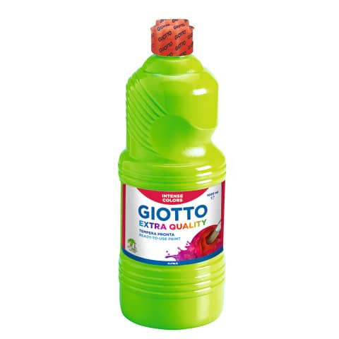 Tempera a base d’acqua GIOTTO Extra Quality flacone 1 lt verde cinabro F533411