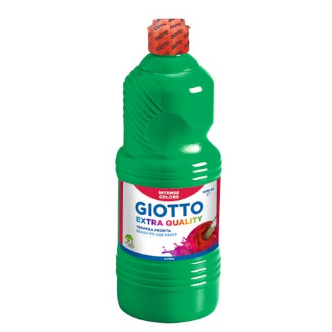 Tempera a base d’acqua GIOTTO Extra Quality flacone 1 lt verde F533412