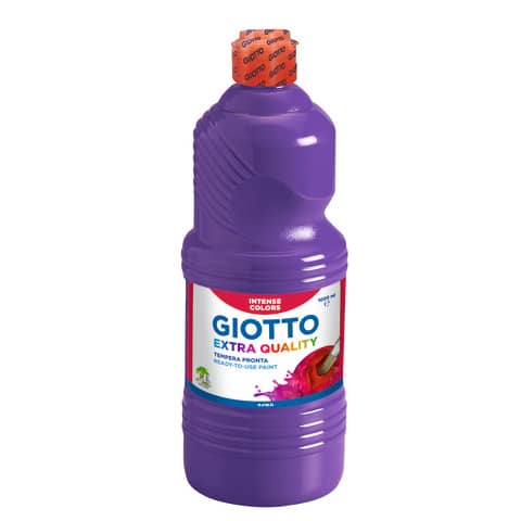 Tempera a base d’acqua GIOTTO Extra Quality flacone 1 lt violetto F533419