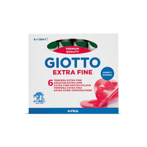 Tempera GIOTTO Extra 12 ml verde smeraldo F35201400