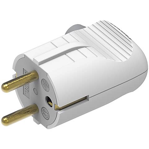 Spina volante 2P+T bticino standard tedesco/italiano e standard Francia bianco – S2020DE