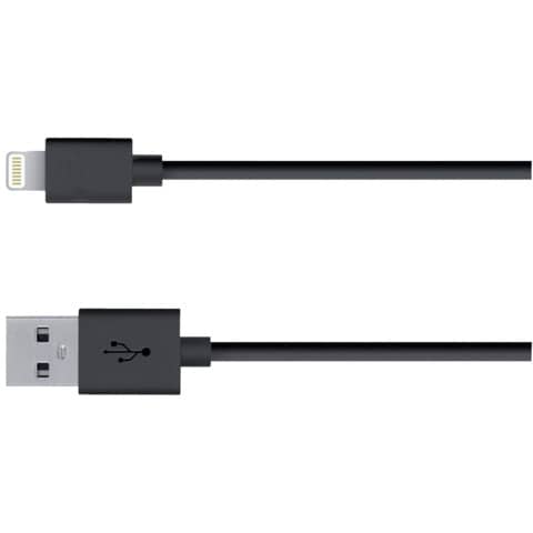 Cavo di ricarica e sincronizzazione Media Range USB 2.0/Apple Lightning 1m nero – MRCS137